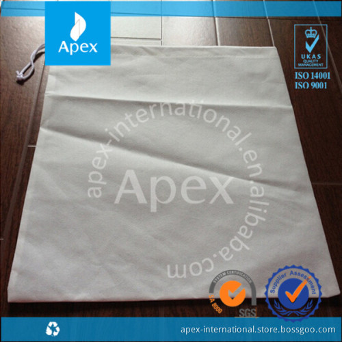 non woven fabric custom printed cheap drawstring shoe dust bag